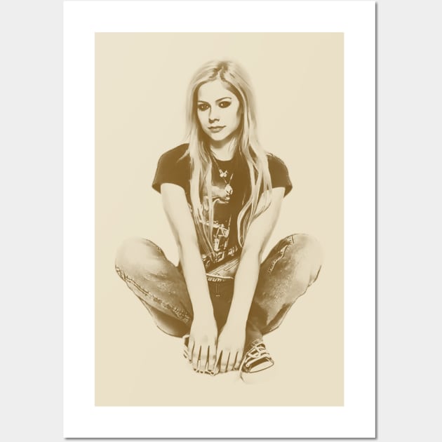 Avril Lavigne Retro Wall Art by Tic Toc